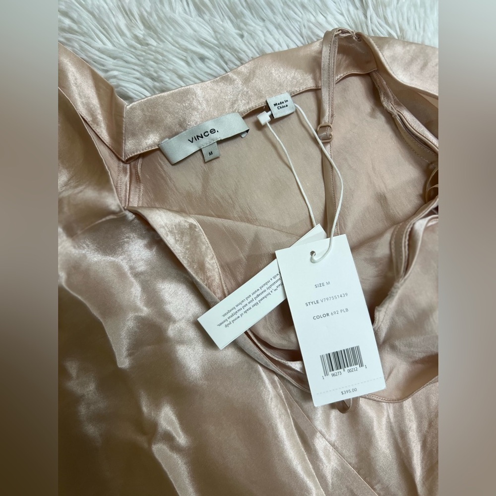 Vince. Elegante Women's Cream Dress - Picture 5 of 10